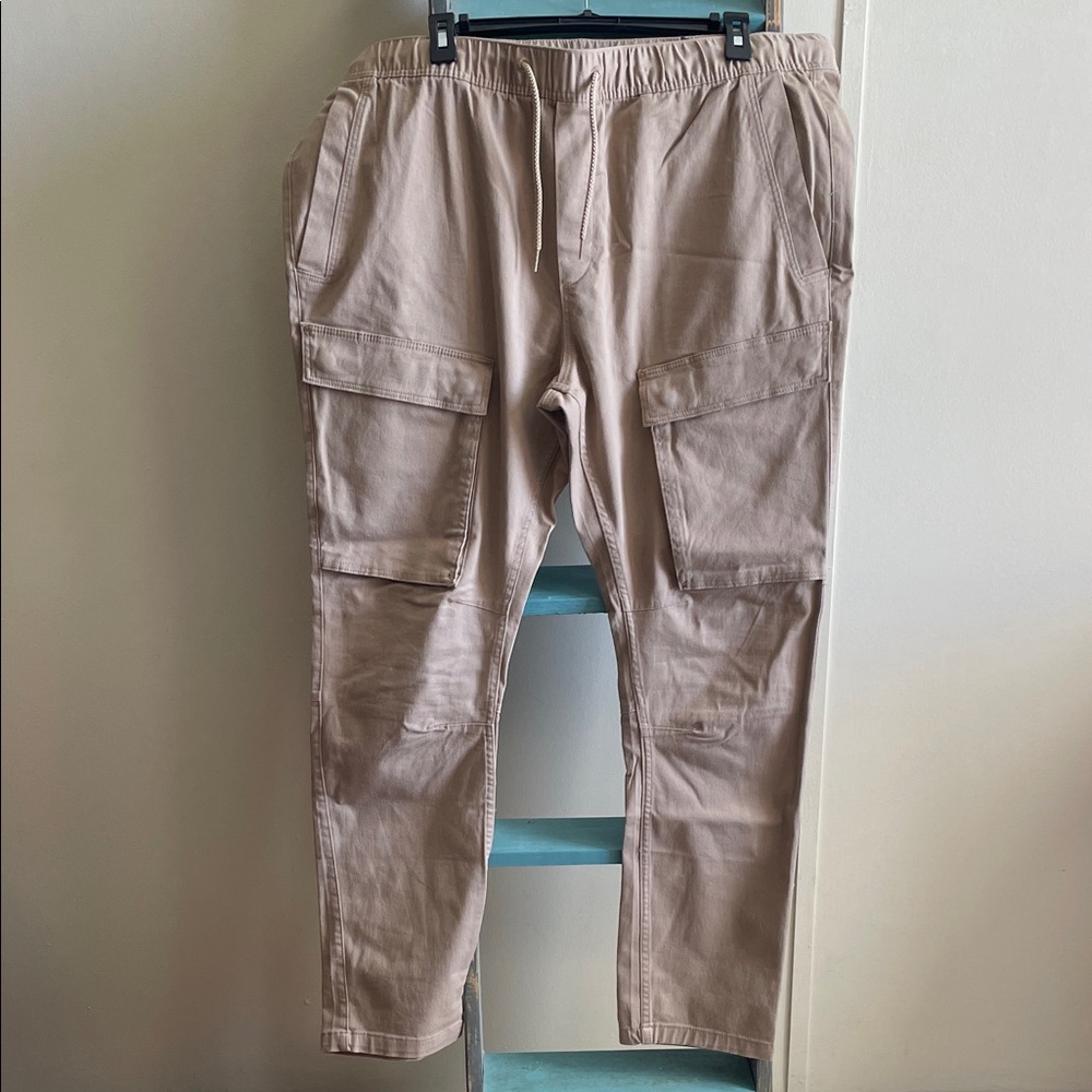 Mens H&M Beige Cargo Pants